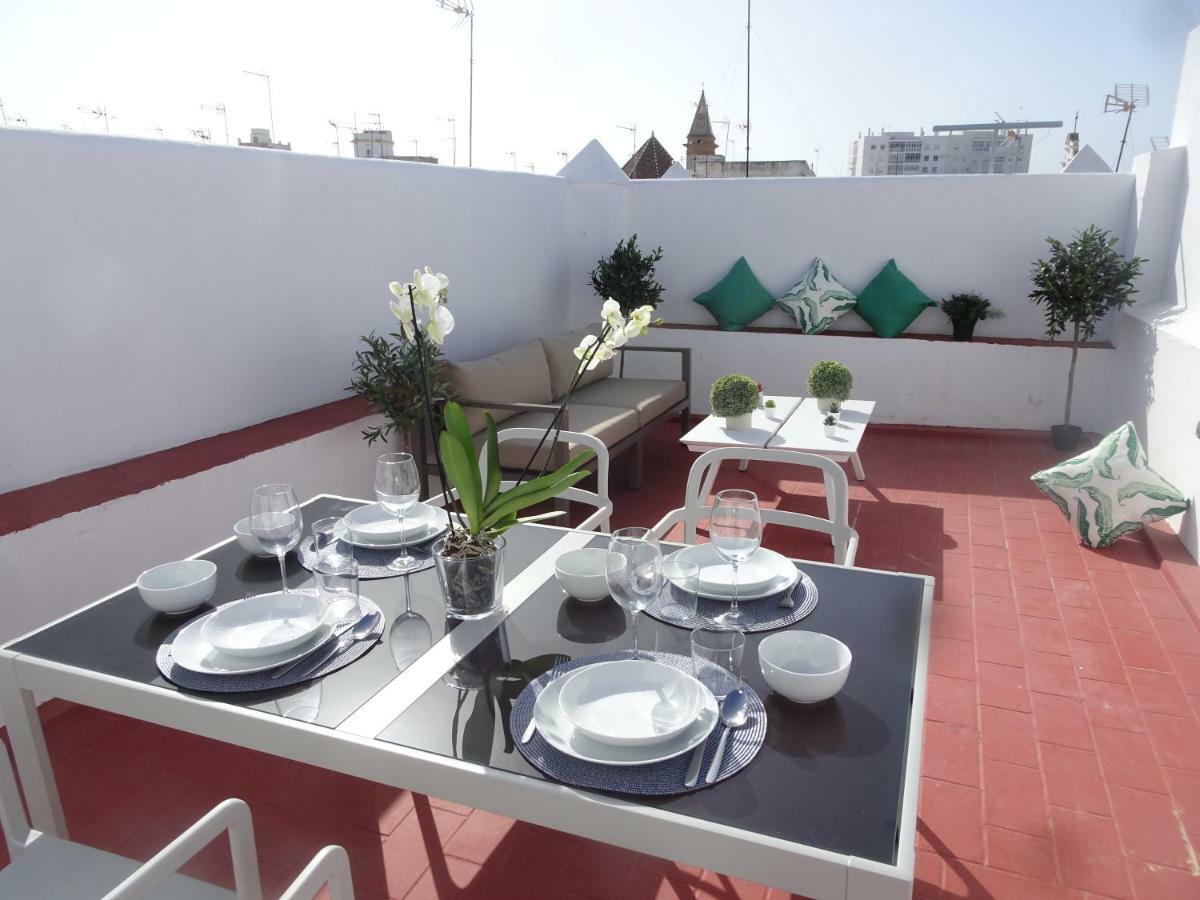 Appartement Atico Terraza Cadiz Centro Ascensor Playa De La Caleta Extérieur photo