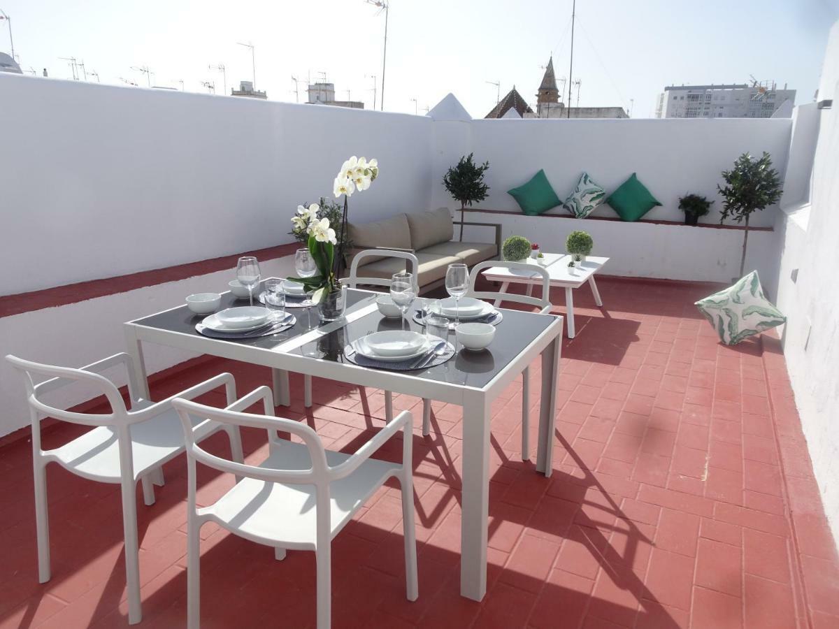 Appartement Atico Terraza Cadiz Centro Ascensor Playa De La Caleta Extérieur photo